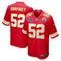 Men's Kansas City Chiefs Creed Humphrey #52 Red Super Bowl LVII Patch Game Jerseys