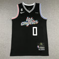 Men's LA Clippers Russell Westbrook #0 Black 2022/23 Fastbreak Jerseys - City Edition