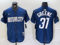 Men's Detroit Tigers Riley Greene #31 Navy 2024 City Connect Limited Jerseys