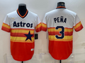 Men's Houston Astros Jeremy Pena #3 White Home Cooperstown Collection Team Jerseys