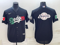 Men's Los Angeles Dodgers Black Alternate Replica Player Name Jerseys