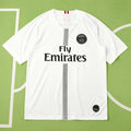 PSG 2018/19 Champions League Away Jersey – White Jordan Brand Neymar Mbappe Fan Version