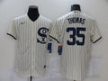 Men's Chicago White Sox Frank Thomas #35 Beige Replica Baseball Jerseys