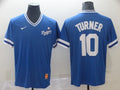 Men's Los Angeles Dodgers Justin Turner #10 Blue Replica Game Jerseys