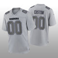 Custom1 Las Vegas Raiders Gray Atmosphere Game Jerseys  Stitched American Football Jerseys