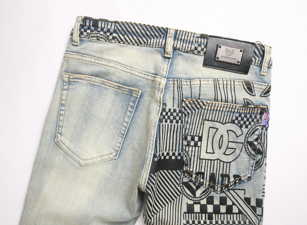 Dolce & Gabbana DG VIBE3 Embroidered Logo Slim Fit Jeans