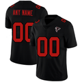 Custom1 Atlanta Falcons Black American Stitched Name And Number Christmas Birthday Gift Football Jerseys