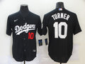 Men's Los Angeles Dodgers Justin Turner #10 Black Stitched Jerseys