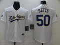 Men's Los Angeles Dodgers Mookie Betts #50 White Stitched Jerseys