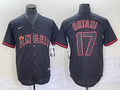 Men's Los Angeles Angels Shohei Ohtani #17 MLB Black Sewn Baseball Jerseys