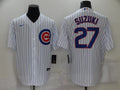 Men's Chicago Cubs Seiya Suzuki #27 White Replica Baseball Jerseys