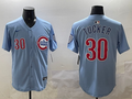Men's Chicago Cubs Kyle Tucker #30 Baby Blue 2nd Alternate Limited Player Jerseys