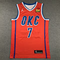 Men's Oklahoma City Thunder Chet Holmgren #7 Orange 2022/23 Swingman Jerseys - Statement Edition