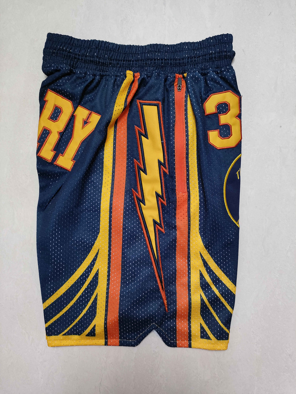 Men's Golden State Warriors Pocket Dark Blue Basketball Shorts1
