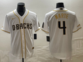 Men's Arizona Diamondbacks Ketel Marte #4 White Replica Baseball Jerseys