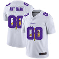 Custom1 Minnesota Vikings White Team Big Logo Vapor Untouchable Limited Jerseys Stitched Jerseys American Football Jerseys
