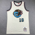 Men's Memphis Grizzlies Mike Bibby #10 Cream Hardwood Classics Swingman Jerseys