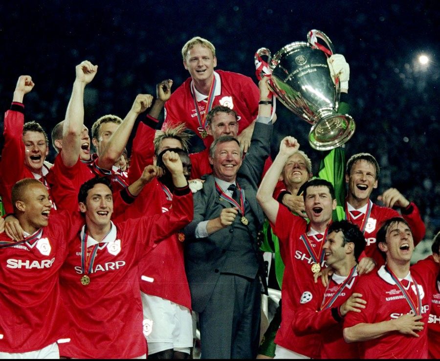 Manchester United 1999 Champions League Final Short Sleeve Jersey
