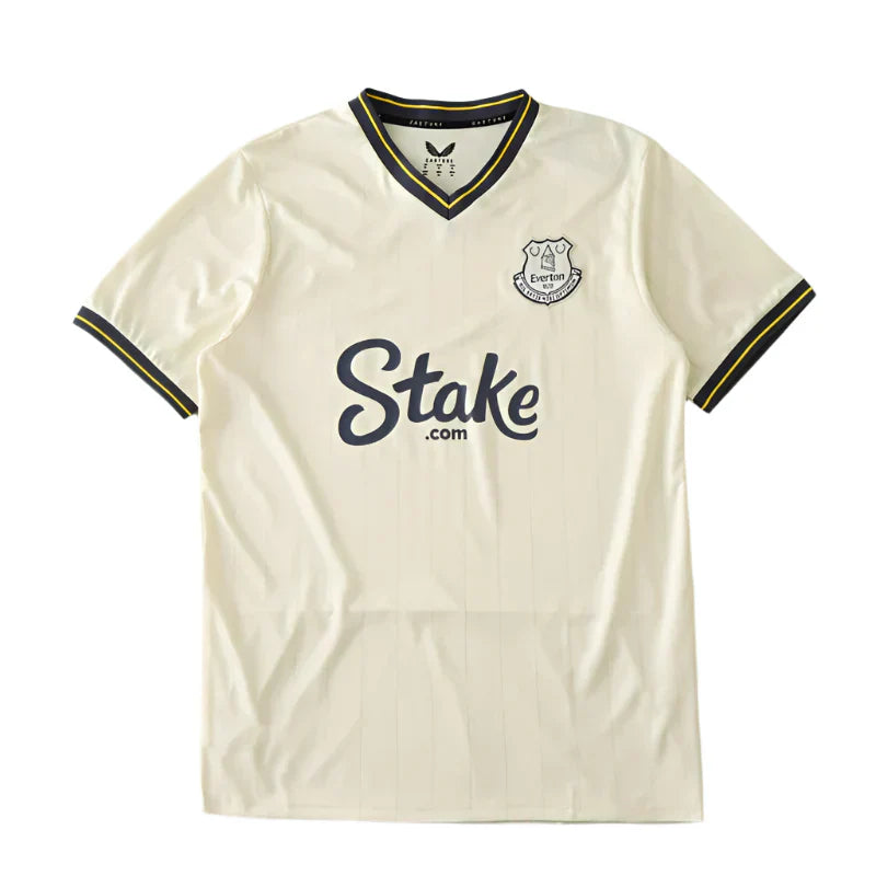 Everton F.C. Third Fan Jersey 2024/25 — Cream Castore Stake.com Edition
