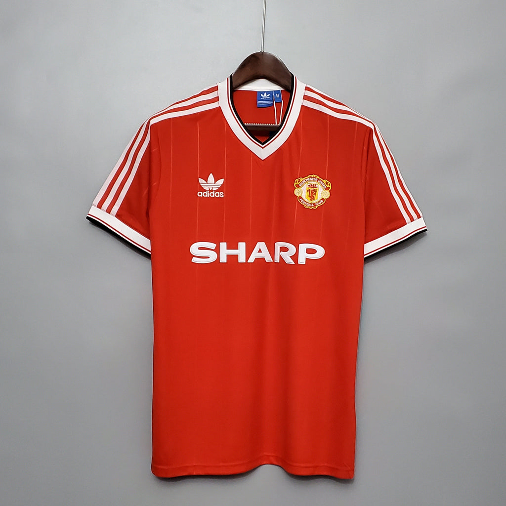 Manchester United 1983 Home Short Sleeve Jersey