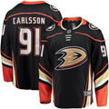 Men's Anaheim Ducks Leo Carlsson #91 Black Home Breakaway Player Jerseys