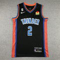 Men's Oklahoma City Thunder Shai Gilgeous-Alexander #2 Anthracite 2022/23 Fastbreak Jerseys - City Edition