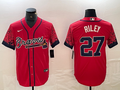 Men's Atlanta Braves Austin Riley #27 Red Player Jerseys