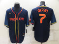 Men's Houston Astros Craig Biggio #7 Navy Space City Jerseys