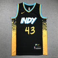 Men's Indiana Pacers Pascal Siakam #43 Black 2023/24 Swingman Jerseys - City Edition