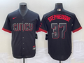 Men's Cincinnati Reds Tyler Stephenson #37 Black 2023 City Connect Replica Player Jerseys
