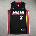Men's Miami Heat Dwyane Wade #3 Black 2022/23 Swingman Jerseys - Icon Edition