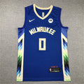 Men's Milwaukee Bucks Damian Lillard #0 Royal 2022/23 Swingman Jerseys - City Edition