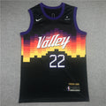 Men's Phoenix Suns DeAndre Ayton #22 NBA Black Replica Jerseys - City Edition