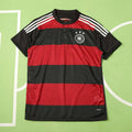 Germany National Team Away Retro Fan Jersey 2014 – Black & Red Stripe World Cup Winner Shirt