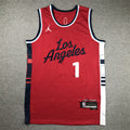 Men's LA Clippers James Harden #1 Red Swingman Player Jerseys