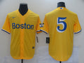 Men's Boston Red Sox Enrique Hernandez #5 Gold City Connect Replica Player Jerseys