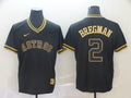 Men's Houston Astros Alex Bregman #2 Black Replica Player Jerseys