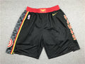 Men's Atlanta Hawks Black Basketball Retro Shorts1