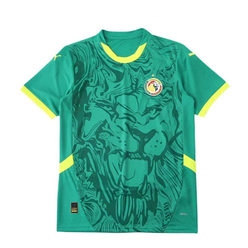 Senegal National Team 2025/26 Away Fan Jersey – Green Lion Print | Puma | Teranga Lions Kit