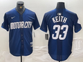 Men's Detroit Tigers Colt Keith #33 Navy 2024 City Connect Limited Jerseys