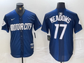 Men's Detroit Tigers Austin Meadows #17 Navy 2024 City Connect Limited Jerseys