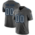 Custom1 Dallas Cowboys Gray Static Vapor Untouchable Limited  Jerseys Stitched Jerseys Football Jerseys