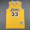 Men's Los Angeles Lakers Kareem Abdul-Jabbar Gold Hardwood Classics Jerseys