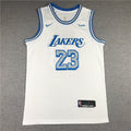 Men's Los Angeles Lakers LeBron James 2020/21 White Swingman Jerseys City Edition