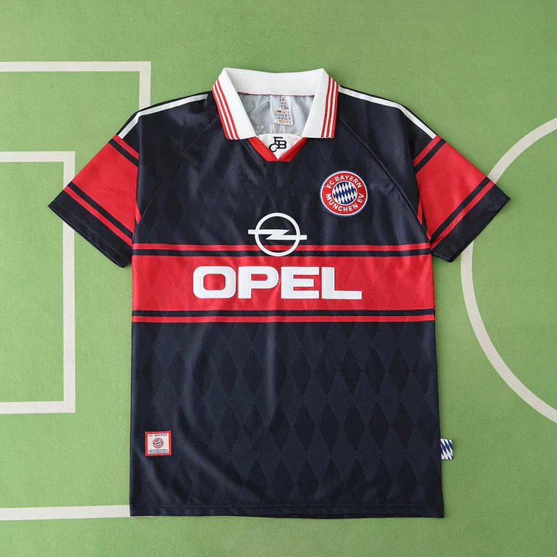 FC Bayern München Retro Fan Jersey 1997/99 – Classic Dark Navy & Red Throwback Shirt