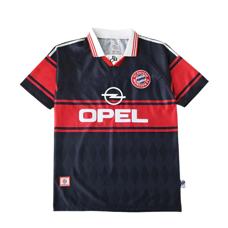 FC Bayern München Retro Fan Jersey 1997/99 – Classic Dark Navy & Red Throwback Shirt