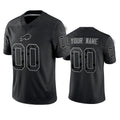 Custom1 Buffalo Bills Active Player Black Reflective Limited Stitched Football Jerseys Football Jerseys