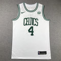 Men's Boston Celtics Jrue Holiday #4 White Swingman Jerseys - Association Edition