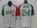 Men's Los Angeles Dodgers Kobe Bryant #8-24 White Game Player Jerseys