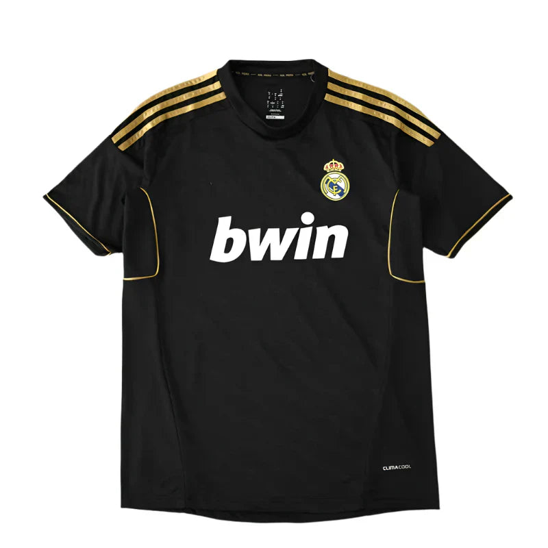 Real Madrid CF Away Retro Jersey 2011/12 – Black & Gold Fan Version Football Shirt